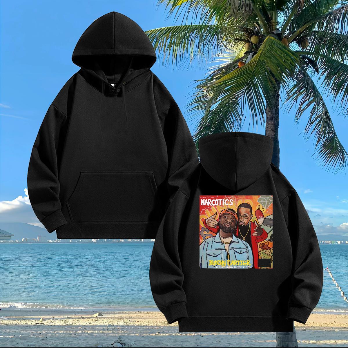 Free Shipping Men's Hooded Sweatshirt Plus Size Cartoon Unisex Men Tops Hoodie Pullover Hoodie Street Cotton 350g Hooded Collar Breathable
