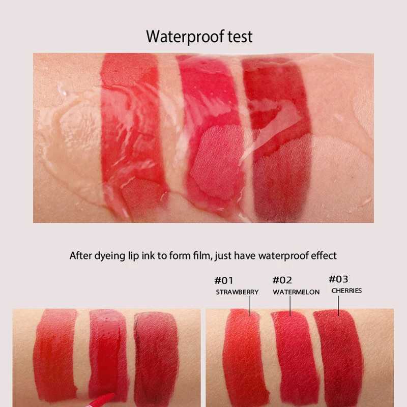 Moisturizing liquid lipstick jelly durable cherry red pink lipstick gloss sexy non stick cup lip color Korean lipstick makeup 3 colors W241101