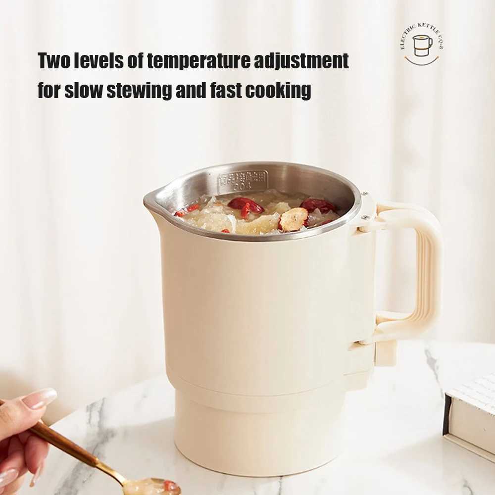 800ML folding mini electric kettle Mti function 304 stainless steel portable basin kettle water cup large capacity kettle Y241102