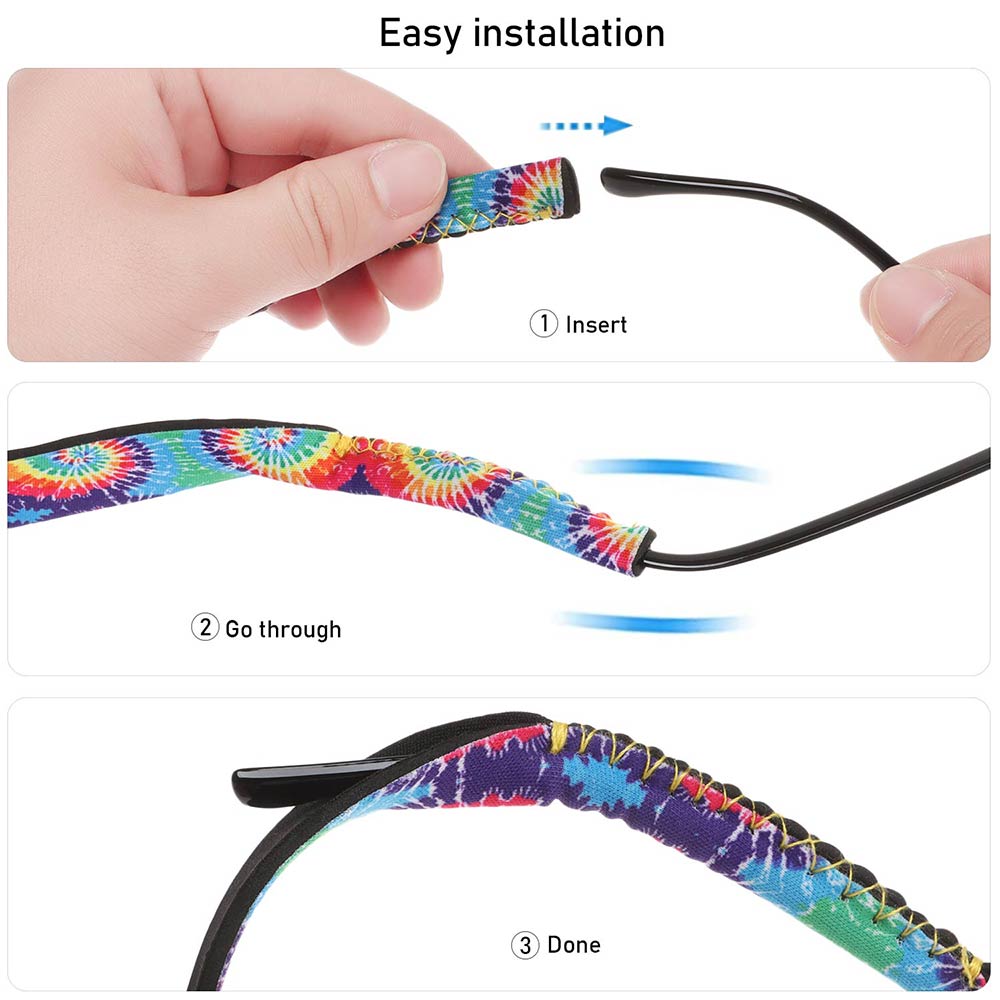 1PC Adjustable Eyewear Lanyard Colorful Soft And Durable Neoprene Floating Sunglass Straps Glasses Retainers Cord Holder