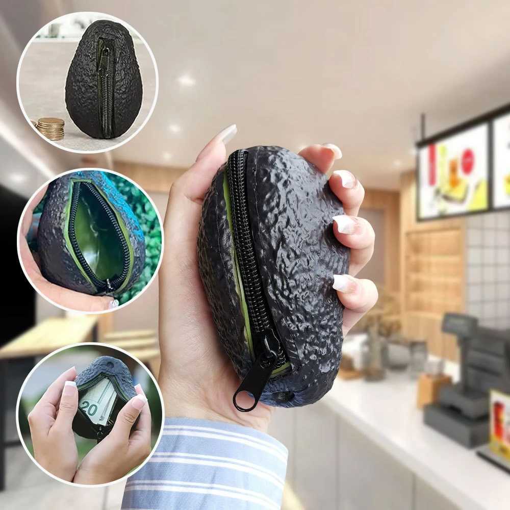 Simulated Avocado Zero Wallet Key Storage Bag Mini Coin Wallet Creative And Intering Novel Storage BagXJ241111