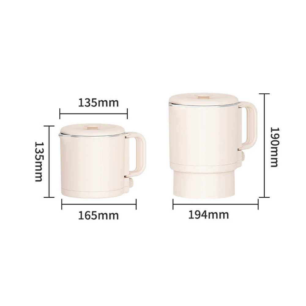 800ML folding mini electric kettle Mti function 304 stainless steel portable basin kettle water cup large capacity kettle Y241102