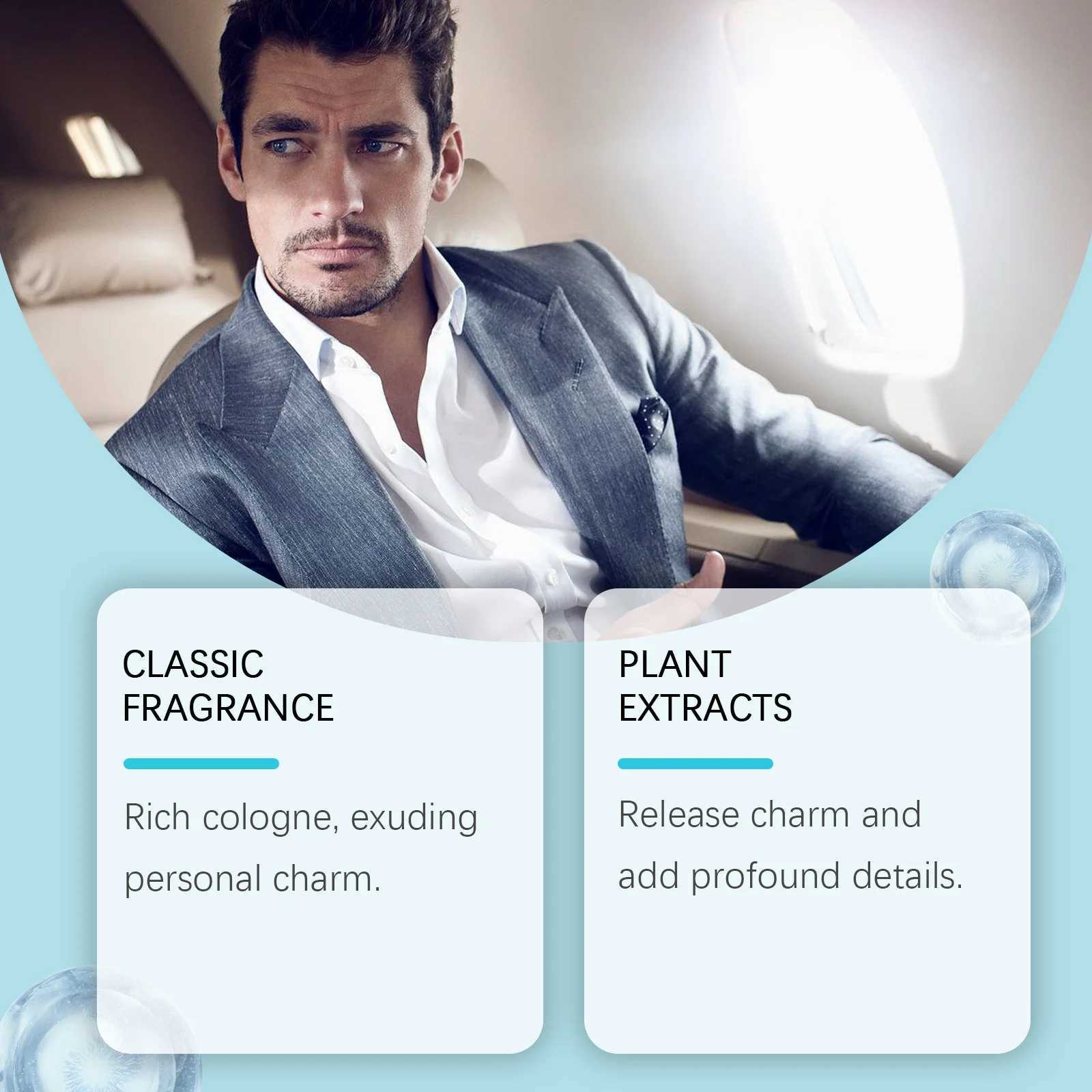 Cologne mens perfume attracts womens confidence enhances mens perfume odor remover keeps light perfume deodorant body sprayW241102