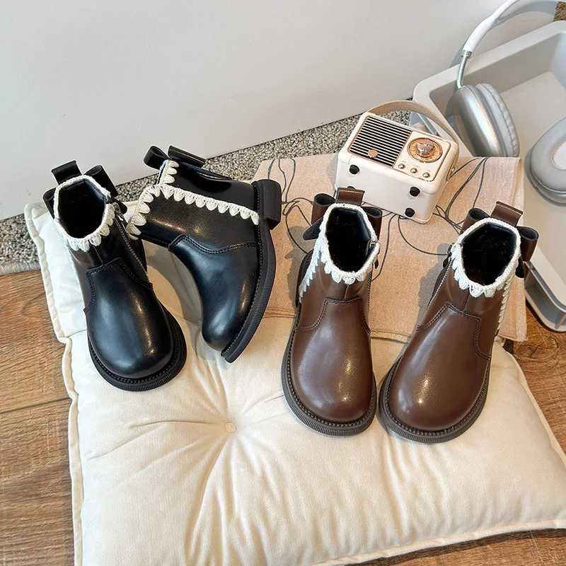 New Girls Short Boots Simple Anti slip Childrens Fashion Casual Edition Round Toe Princess Ankle Boots Direct Transport Childrens Shoes M241102