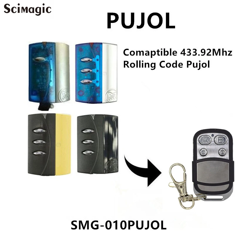 PUJOL garage gate controller For PUJOL VARIO MARS / NEO TWIN VARIO 2025 433.92MHz Rolling Code Garage new Door Remote Control