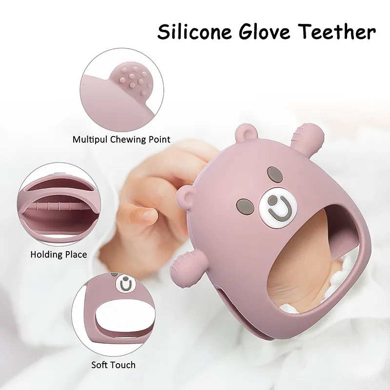 Kids new Teething Silicone Baby Nursing 2025 Teether gloves Pacifier Newborn Dental Care Durable Child Sucking Fingers Thumb Teether Toys