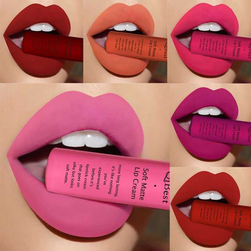 New 34 color waterproof matte nude lipstick pigment deep red black durable lipstick female makeup lipstick kit W241101