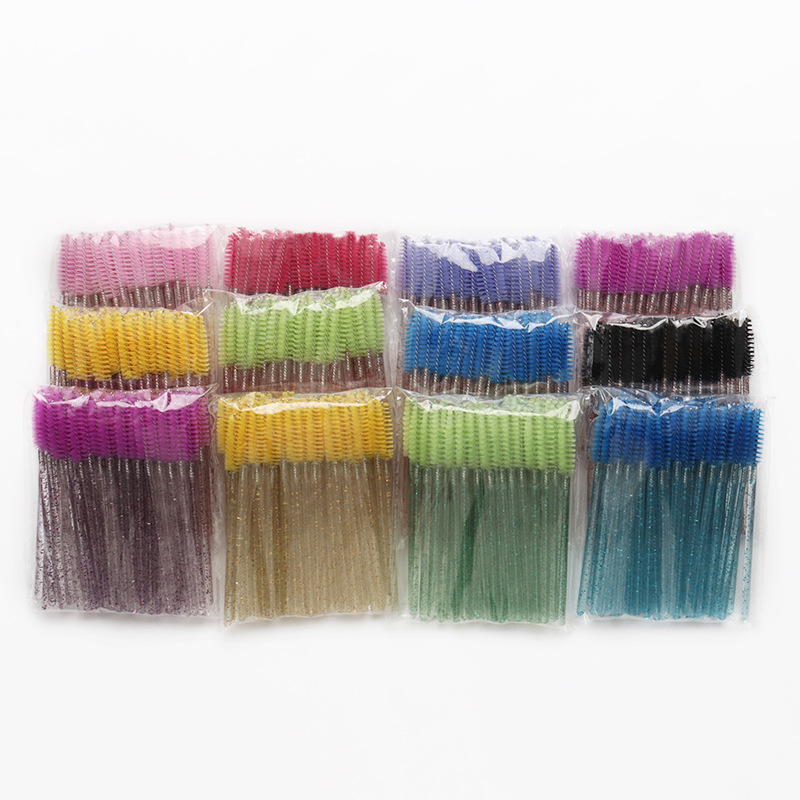 c f Dia pcs Crystal Eyelashes handle brush Mascara Wands Applicator Cosmetic Brush Disposable Make Up brushes Tool es