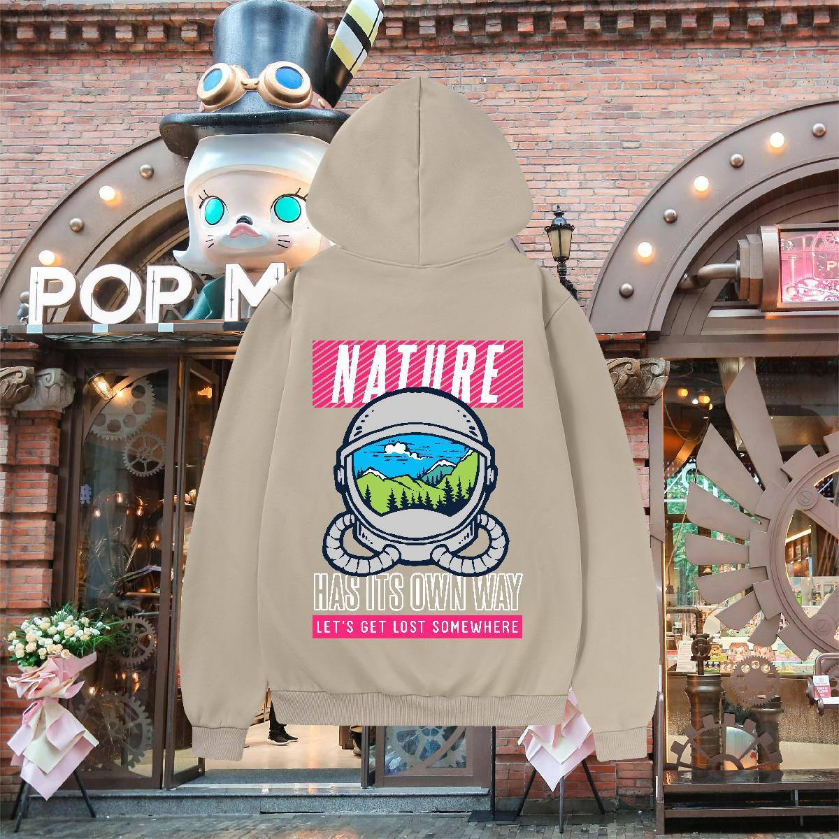 2024 Autumn Winter Men Hoodie Breathable Hooded Collar Popular Hoodie Pullover Customized Clothes Hoodie Y2K Tech Fleece