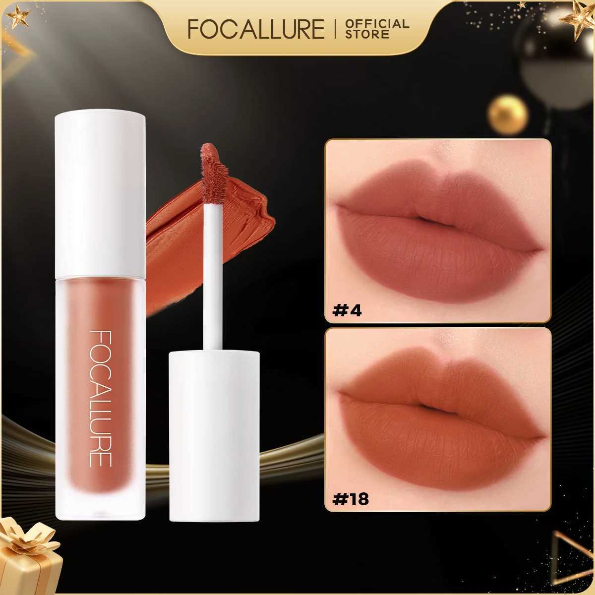 FOCALLURE Matte Velvet Liquid lipstick Waterproof Stick Free Lip Color Moisturizing Light lipstick Cosmetics W241101