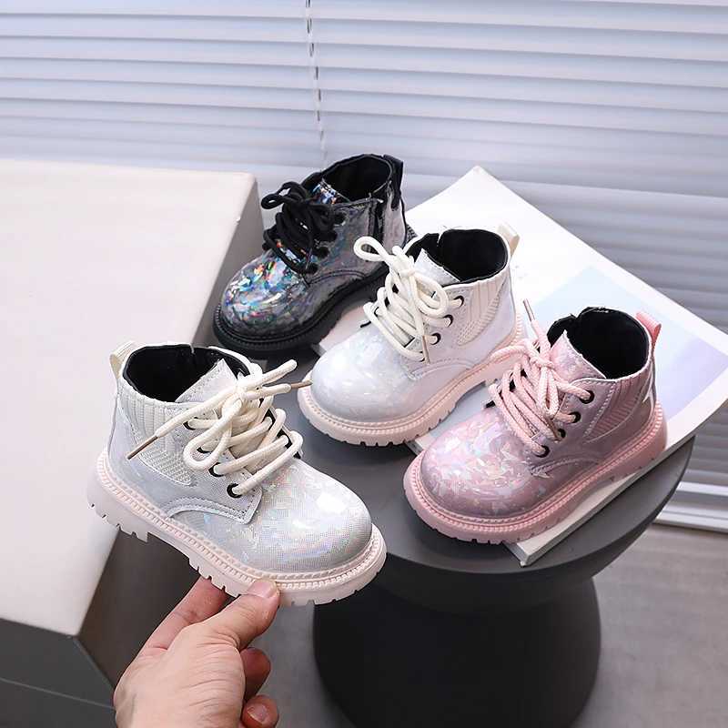Star Printed Kids Fashion Boots Spring/Summer PU Zip Preschool Ankle Shoes Anti slip Baby Girls and Boys Boots M241102