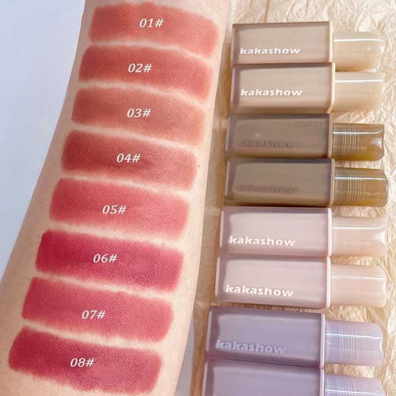 Maroon lipstick Matte Liquid lipstick Waterproof Lasting Velvet Nude Red Lip Mud Smooth Cheek Red Tone Cosmetics W241101