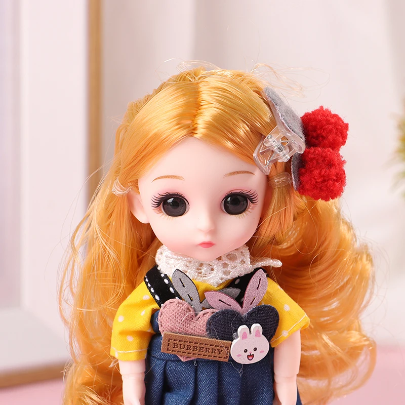 17cm new Doll with Clothes Shoes DIY Movable Removable Joints Figure Girl Boy 2025 Birthday Gift Toys Cute Doll