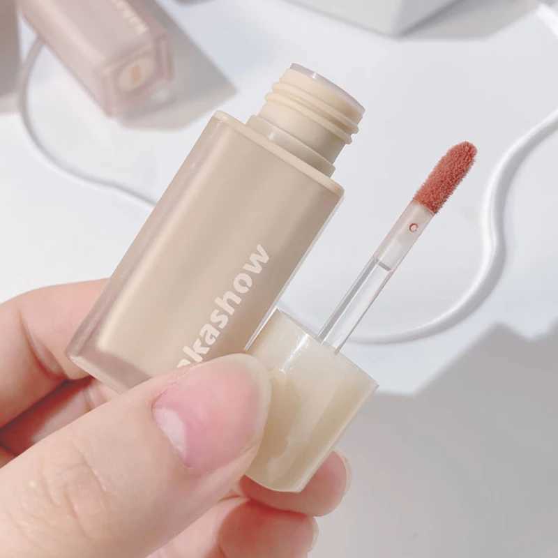 Maroon lipstick Matte Liquid lipstick Waterproof Lasting Velvet Nude Red Lip Mud Smooth Cheek Red Tone Cosmetics W241101