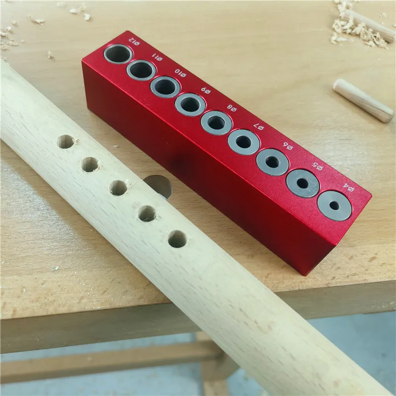 Woodworking 4mm-12mm Pocket 2025 Hole Doweling Jig Self-centering Vertical Drilling Guide new Punching Hole Locator Kit