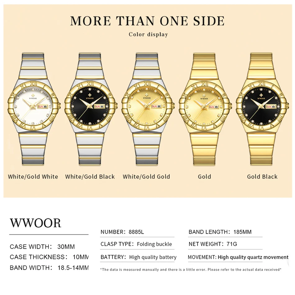 WWOOR Female New Famous 2025 brands White Women new Watch Small Steel Bracelet Wristwatch Ladies Waterproof Relogio Feminino 2023