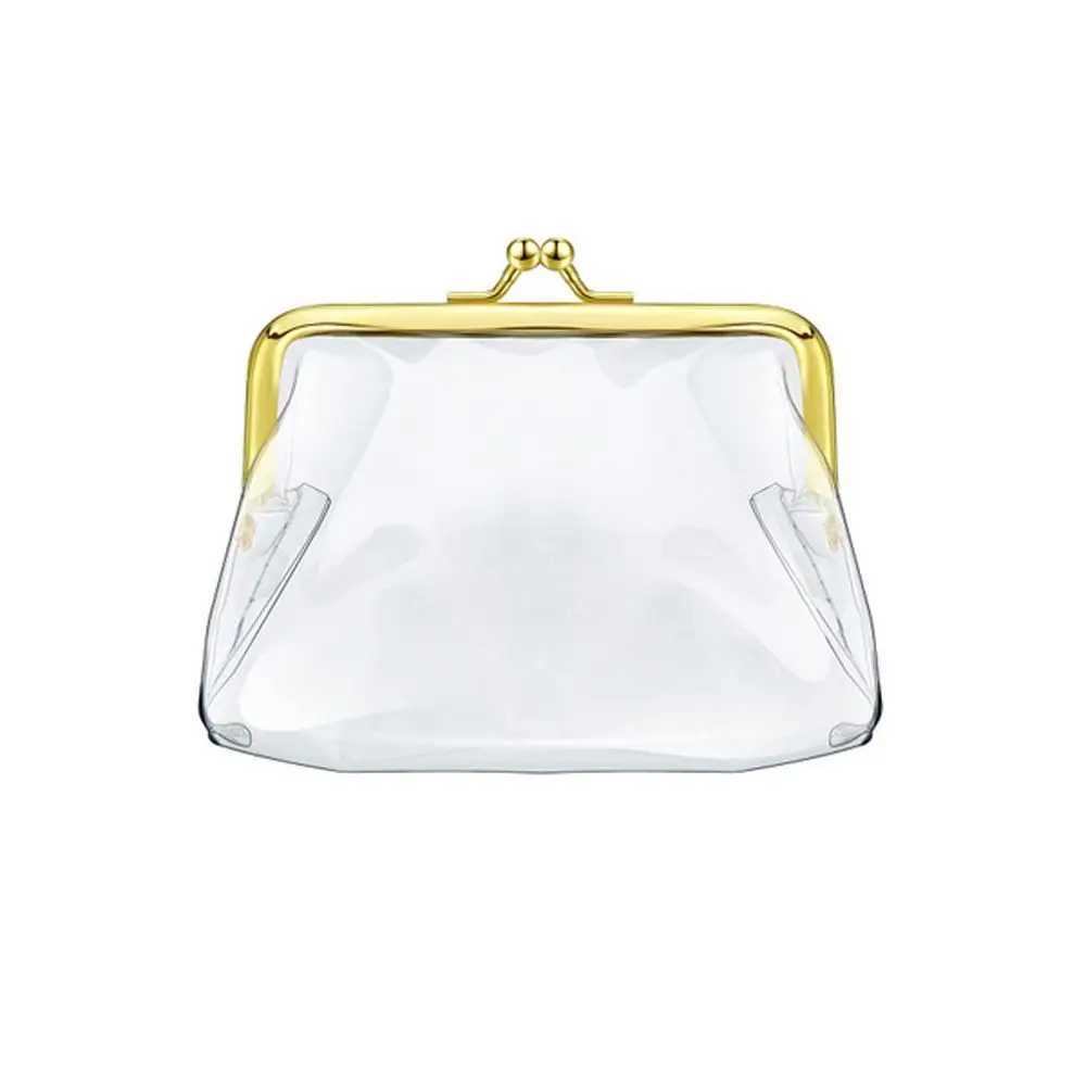Mini Mey Bags Bus Card Ir Mouth Clip Credit ID Card Small Wallet Card Holder Transparent Coin Purse Change Purse DropshipXJ241111