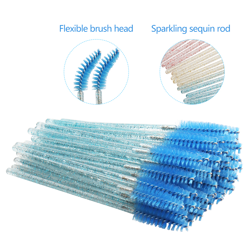 d e Eyelash Makeup Brushes Shiny pcs Disposable Mascara Wands Applicator Spoolers Eye Lashes Cosmetic Brush Tool