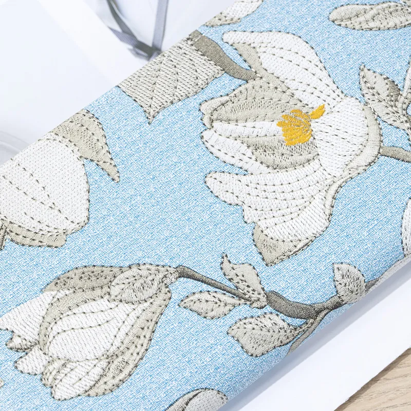PU Leather Double Zipper Wallet new for Women Long Embroidery Coin 2025 Purses Large Capacity Female Flower Clutch Bag Credit Card Holder