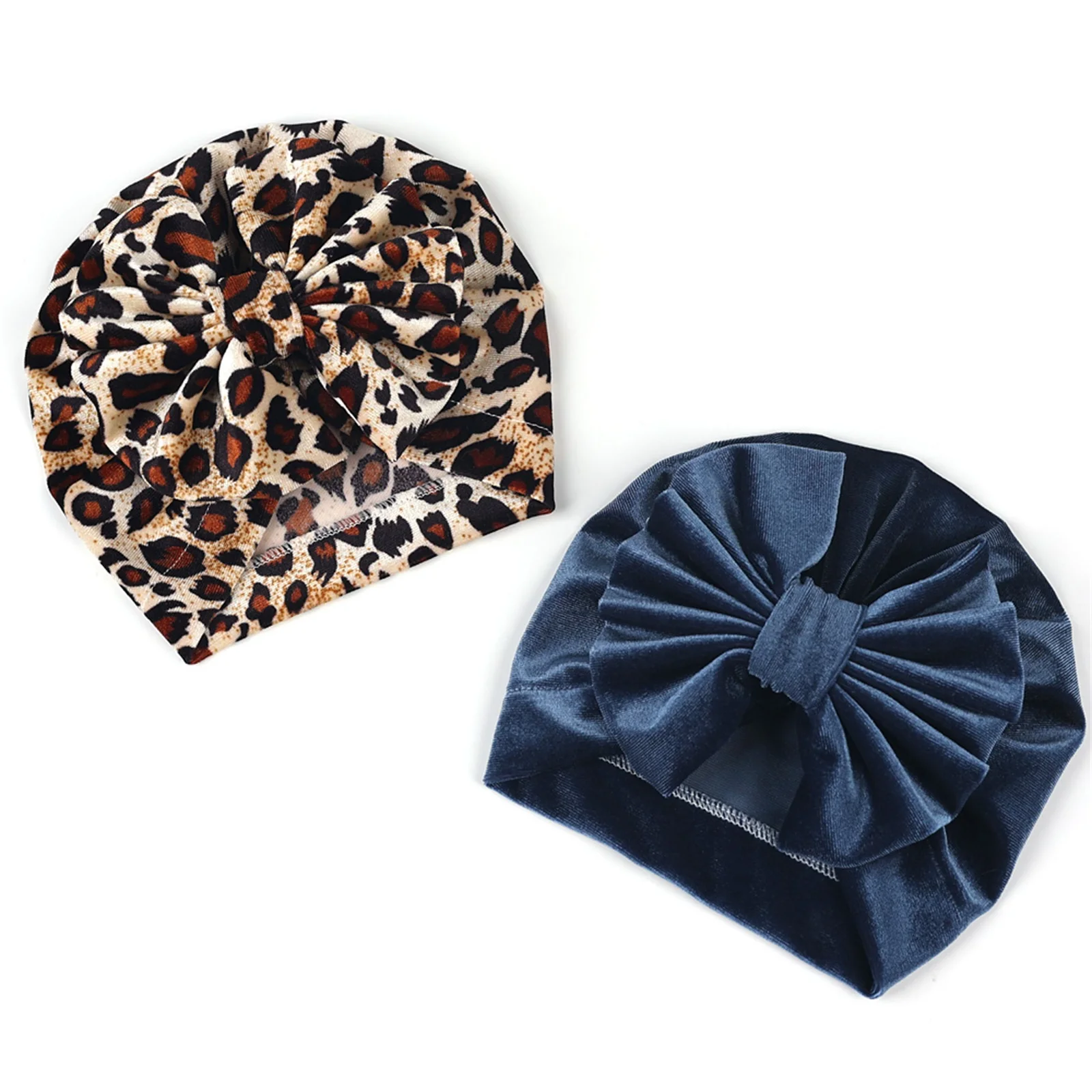 Newborn Veet Hats, Solid Color Bowknot Warm new Soft Autumn Winter 2025 Cap for Baby Boys and Girls