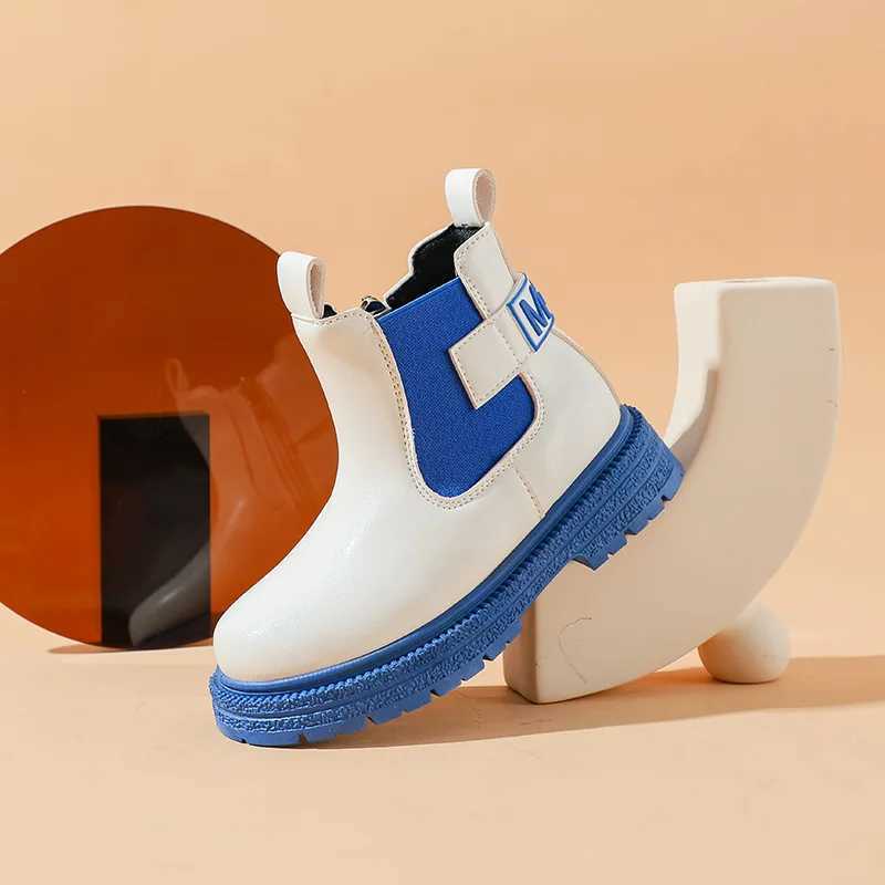 New Childrens Military Boots for Autumn Childrens Korean Short Boots British Childrens Snowshoes M241102