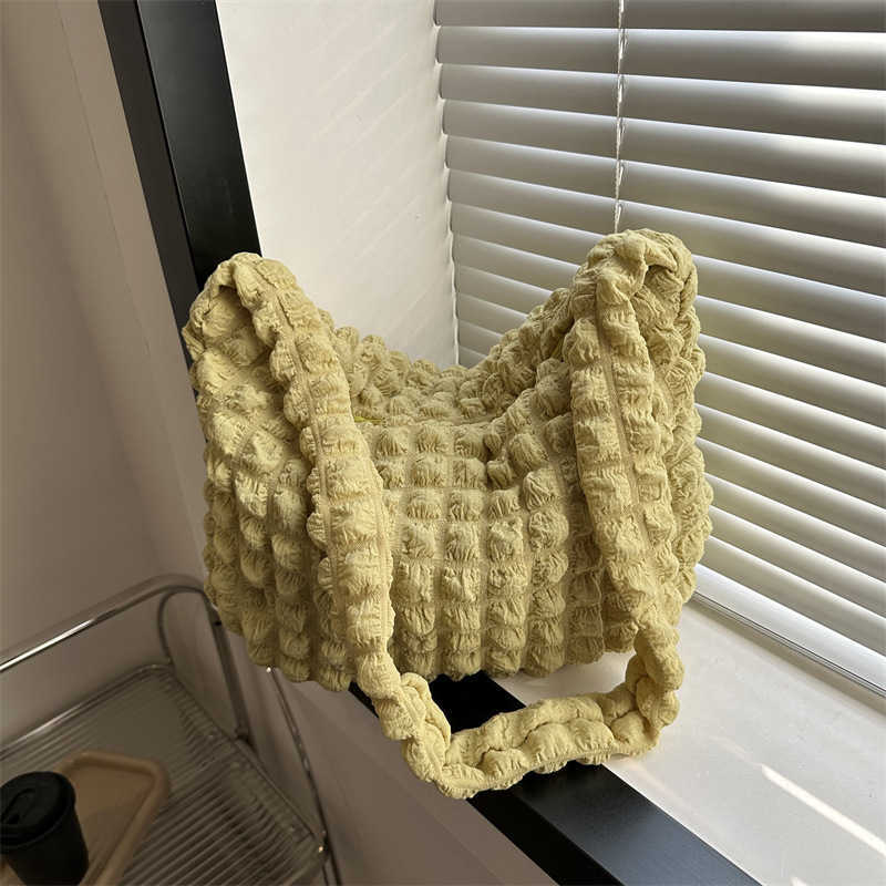 CMM New Fashion Single Shoulder Underarm Bag Handbag Trendy Trendy Wrinkled Cloud Simple Temperament Commuter Bag