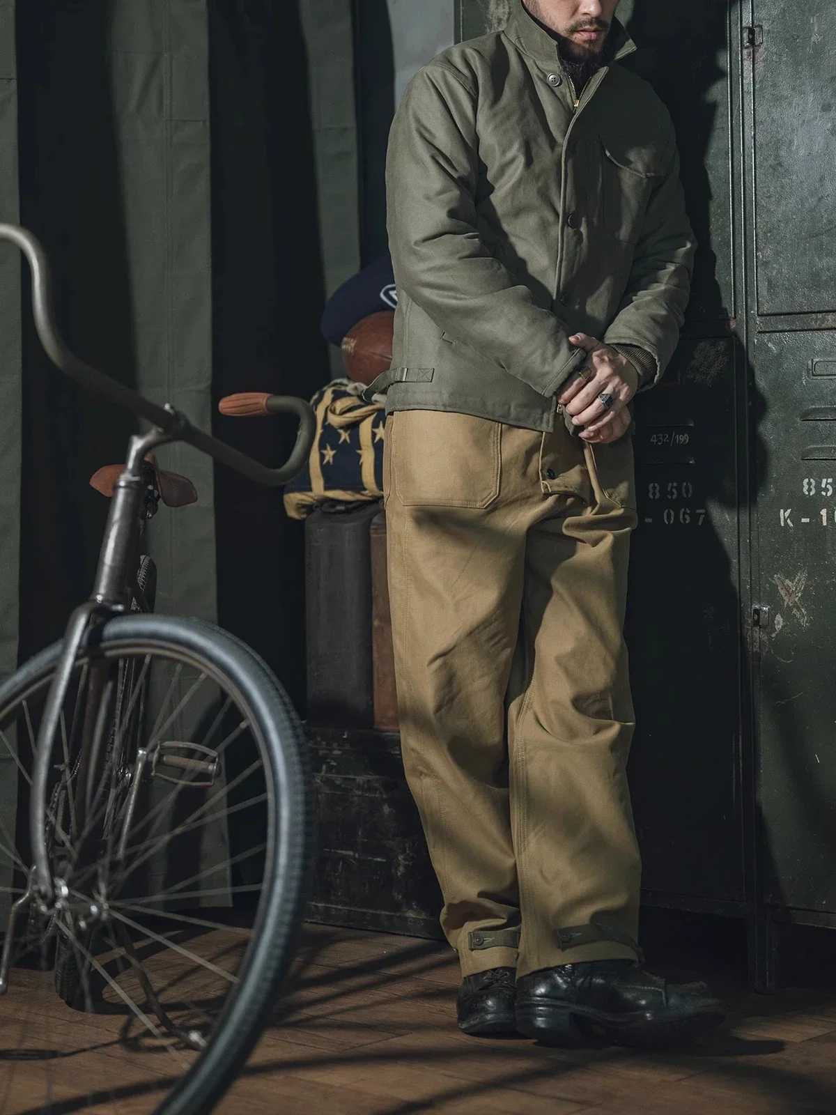 Red Bronson USN A-2 Deck Jacket Cold Weather Retro Military Jacket A2 N1 W241102