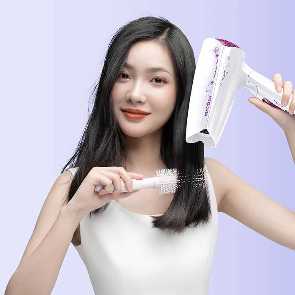 Hair Dryers FLYCO Hair Dryer Household Hair Dryer Heating and Cooling Air Hair Dryer Household Appliances High Power Hot Wind Low Noise 240401