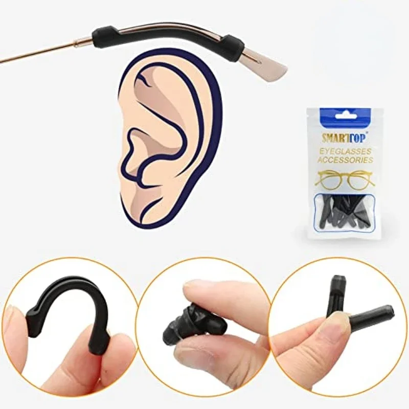 Silicone Glasses Anti-slip Sleeves Temple Tip Holder Eyeglasses new Grip Anti 2025 Slip Ear Hook Eyeglass Eye Glasses Eyewear Accessories