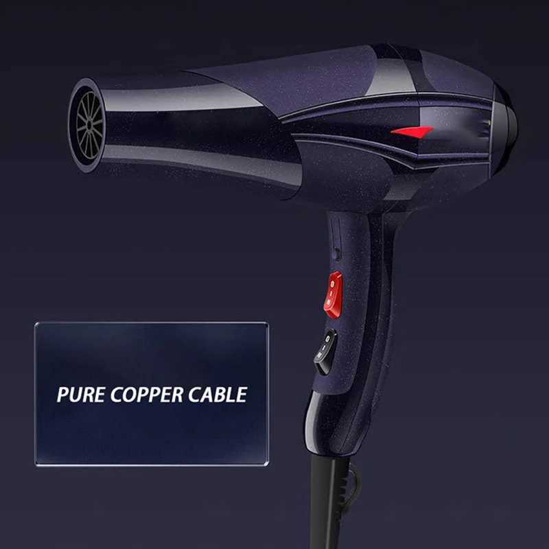 Hair Dryers Super Hair Dryer Ionic With Nozzle Comb Brush 220V Professional Hairdressing Accessories Hair Salon Handy Hairstyling Tools 240401