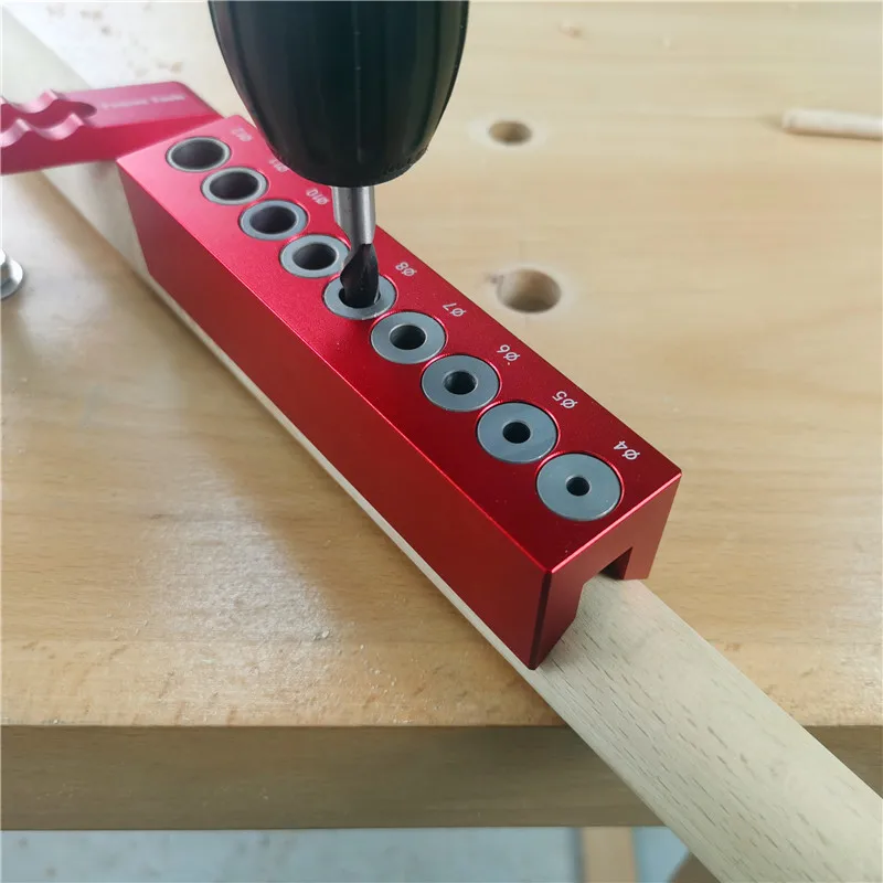 Woodworking 4mm-12mm Pocket 2025 Hole Doweling Jig Self-centering Vertical Drilling Guide new Punching Hole Locator Kit