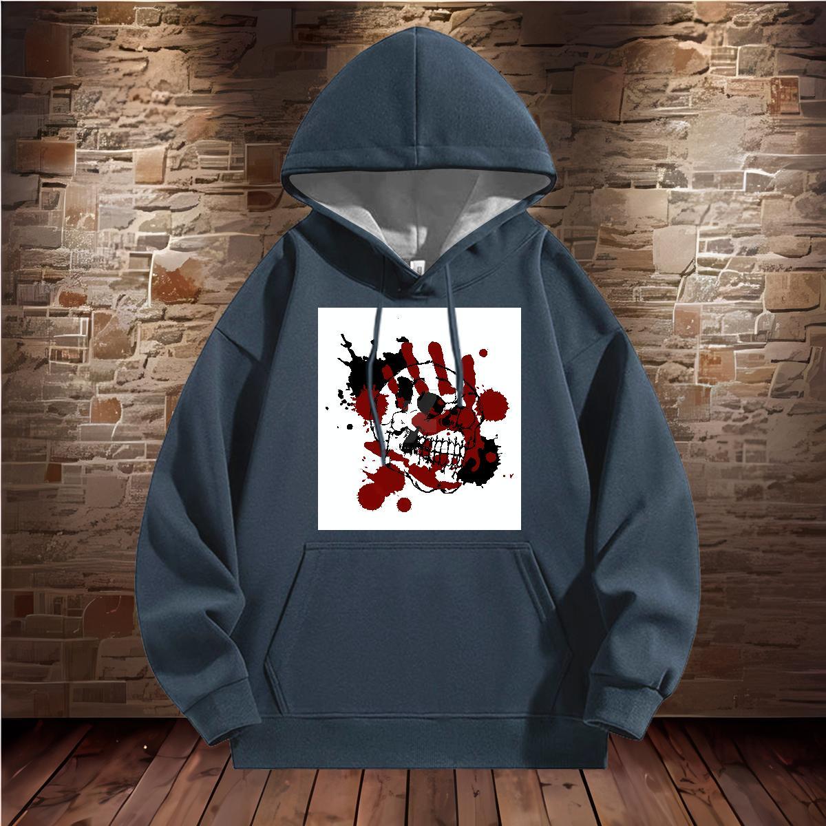 New Hoodie Men Breathable Soft High Quality Men Hoodie Custom Print Oversized Clothings Street Casual Cotton 350g