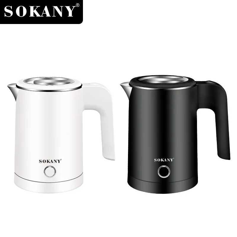 Small electric stainless steel kettle for boiling water 0.5L travel mini hot water boiler heater double wall portable teapot Y241102