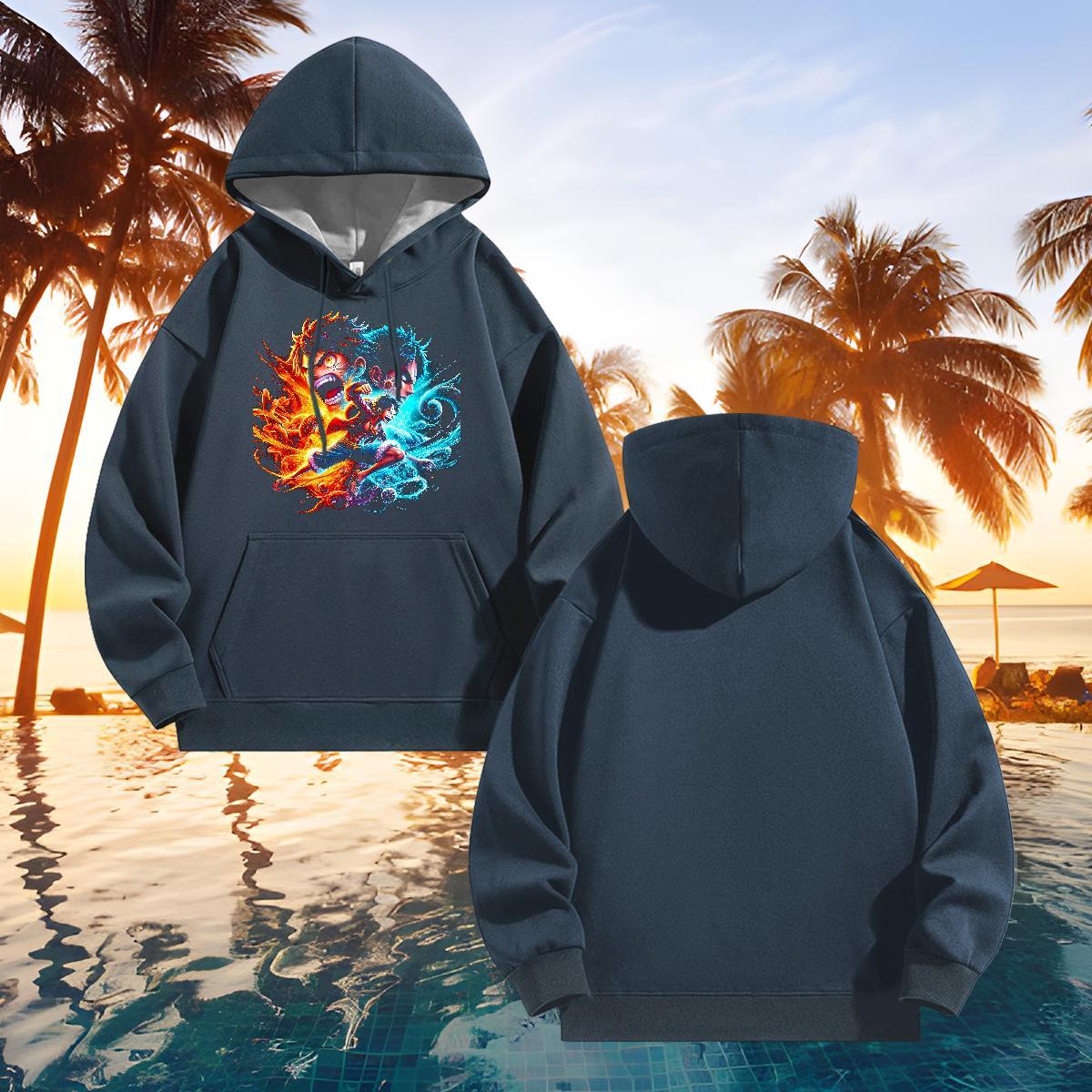 Classic Men Hoodie Street Wear Comfortable Men's Hooded Sweatshirt Hooded Collar Long Sleeve Cartoon Printing S-3XL Tops Hoodie Cotton 350g