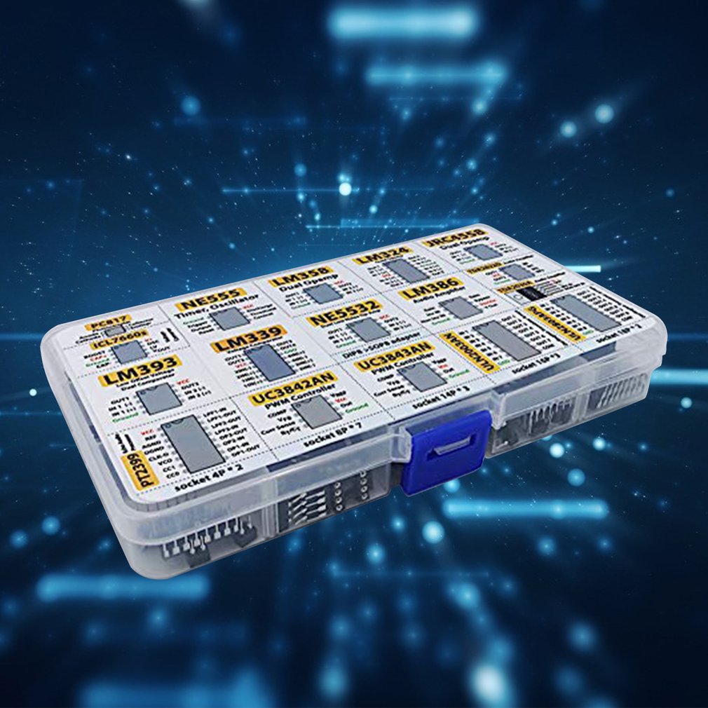 150 Pcs Opamp Oscillator Timer Optocoupler IC Pwm IC Chip Assortment Operational Amplifier PC817 NE555 LM358 LM324 JRC4558