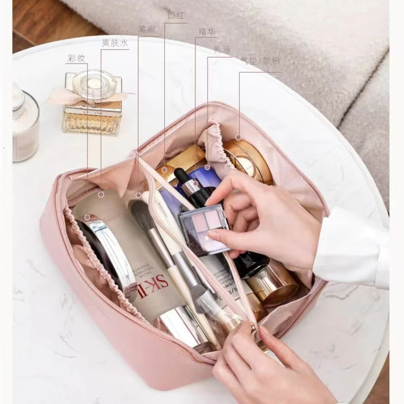 Makeup organizer womens toilet kit makeup box storage bag womens box makeup bag travel zipper 241031