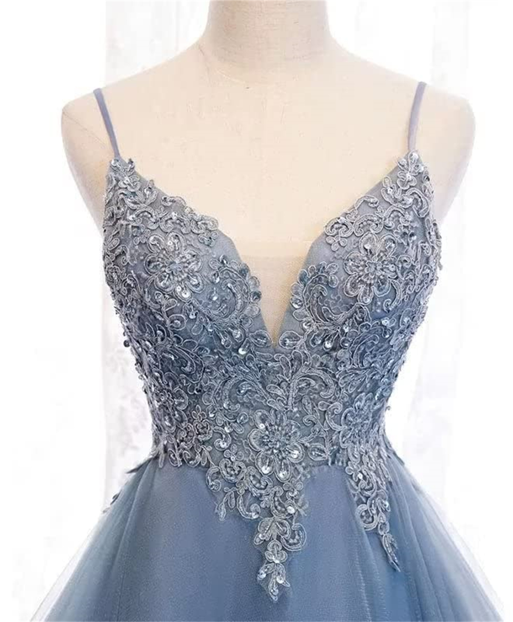 Short Homecoming Dresses Deep V-Neck Appliques Sequins Beading Tulle Lace-up Ball Gown Cocktail Formal Occasion Cocktail Prom Party Graudation Gowns H