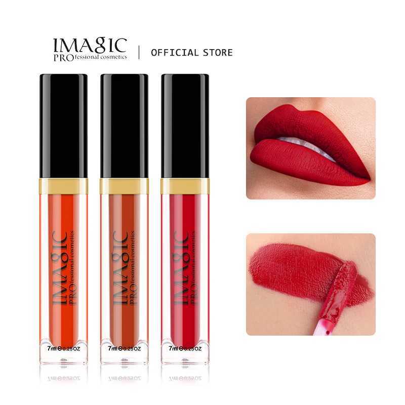 IMAGIC 12 color durable waterproof matte light velvet smooth lipstick silk sexy lipstick Korean cosmetics W241101