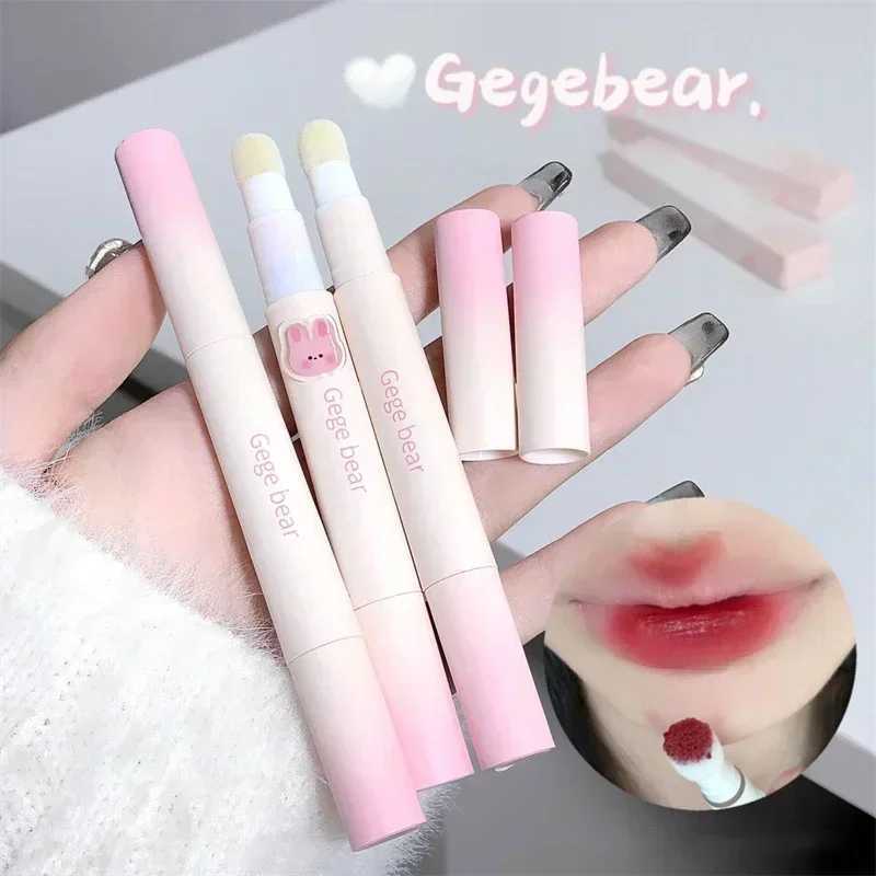 Korean fluffy velvet soft lipstick liquid lipstick matte rose red pigment waterproof durable dye face cream W241101