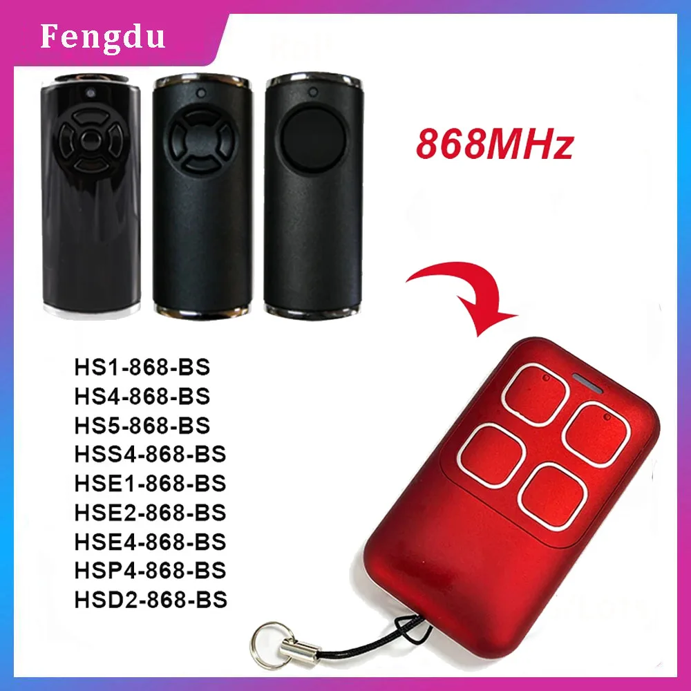 868mhz HORMANN HS1 HS4 HS5 HSP4 HSD2 HSE2 HSE4 HSE5 HSE1 868 new BS Garage 2025 Door Remote Control For Hormann BiSecur Remote Control