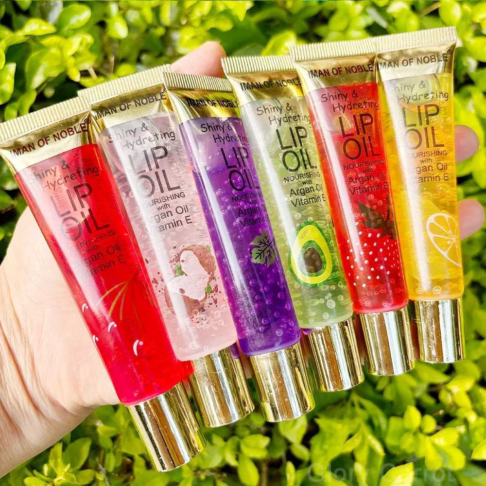 6-piece Fruit Flavored Lip Gloss Set Vitamin E Transparent Moisturizing Long lasting Lip Gloss Girl Lip Care Lip Oil Kawaii Lip Makeup W241101