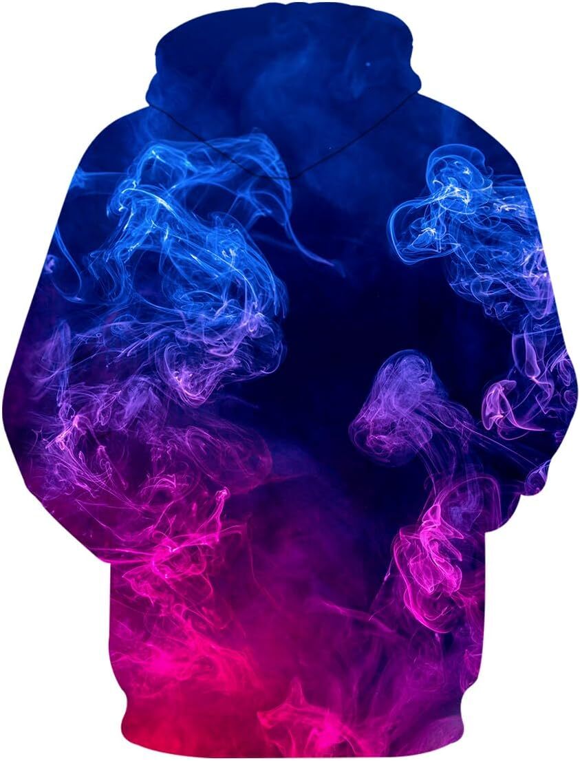 Hoodie for Mens Womens Unisex Colorful Graphic Hoodies 3D Print Cool Dreamy visionwith Pocket for Men and Women Graphic Hoodies sweatshirt Pullover Lo
