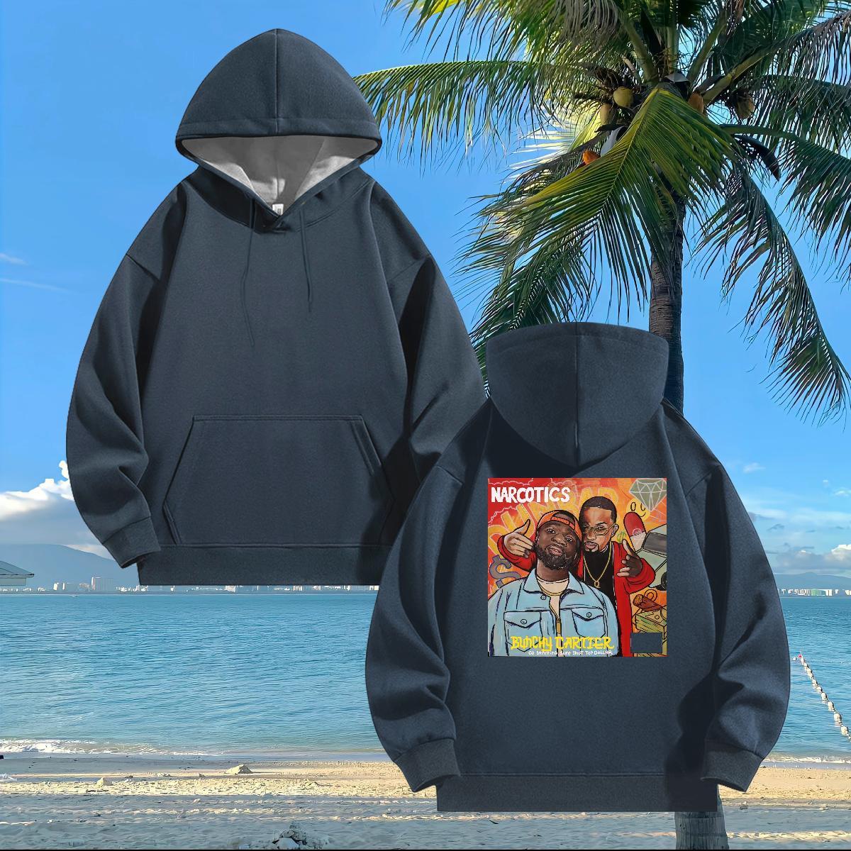 Free Shipping Men's Hooded Sweatshirt Plus Size Cartoon Unisex Men Tops Hoodie Pullover Hoodie Street Cotton 350g Hooded Collar Breathable