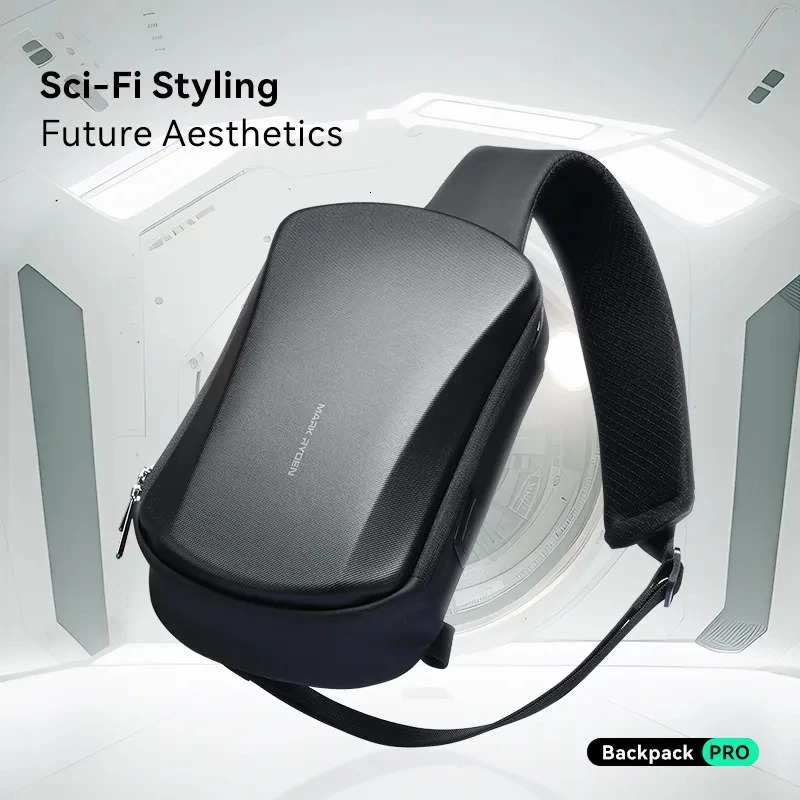 Mark Ryden Multifunction USB Crossbody Bag Shoulder Man TPU Waterproof Travel Sling Messenger Pack Chest for Male 241029