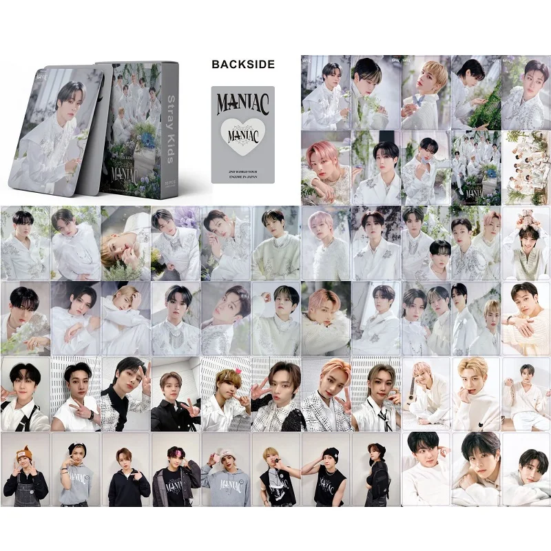 55Pcs/Set Kpop Photocards Stray Kids 2023 MANIAC Lomo 2025 New Album Cards Boys Straykids new Photo Card Postcard for Fans Collection