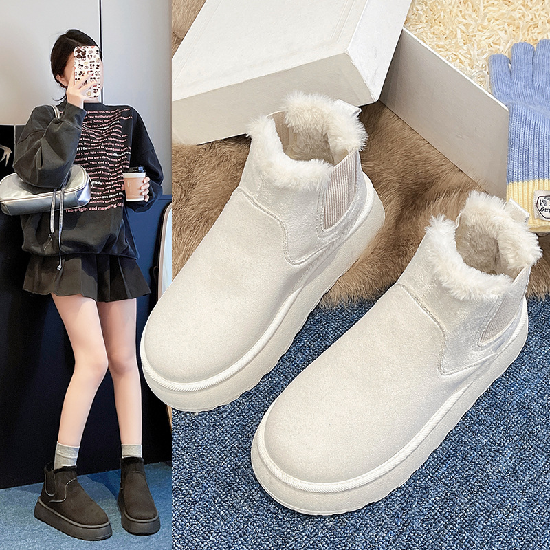 2024 new free shipping designer boots snow fur furry flurry winter womens boots work shoes platform martin boot mens booties