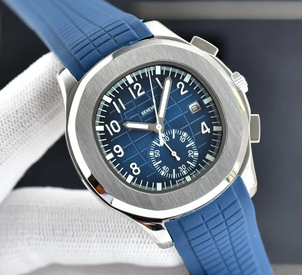 U1 Top-grade AAA Luxury Brand Watch Men Women 5968 Automatic Mechanical Movement Watches Modern Quality Classics Transparent Back Rubber Strap Wristwatch