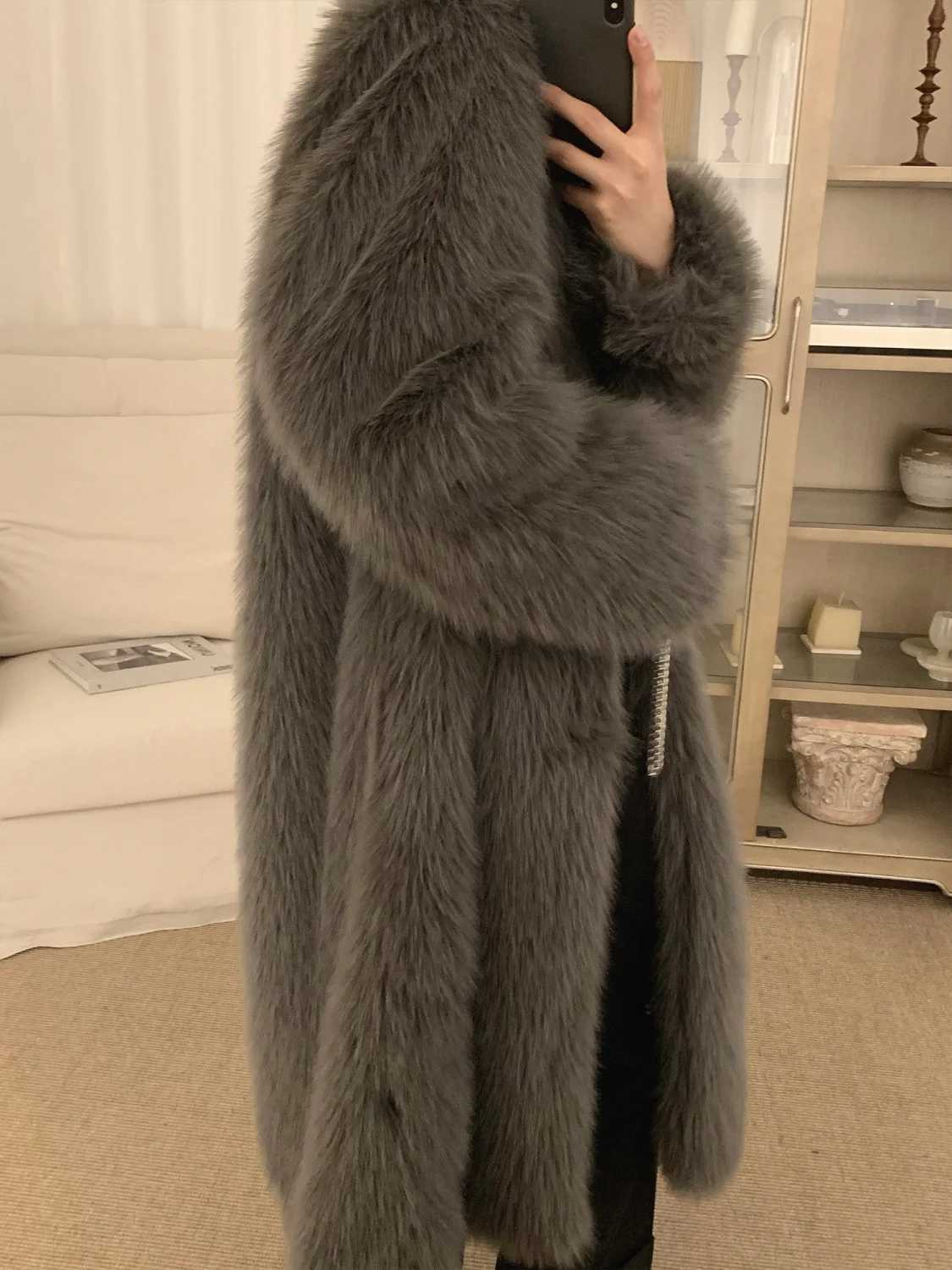 2023 Autumn and Winter New Style Mens Faux Mink Fur Coat Lapel Thick Warm Jackets Fashion Mens Faux Fur Coats Jackets V102XJ241102