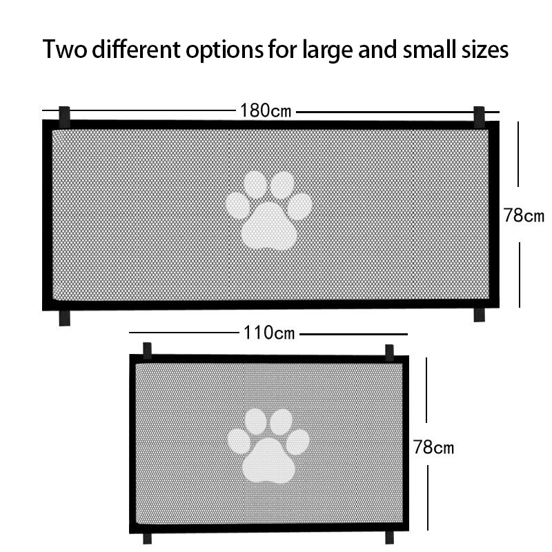 Dog Fence No Perforation Pet Partition Fence Portable Folding Barrier Safety Protection Net Amazon Hot selling