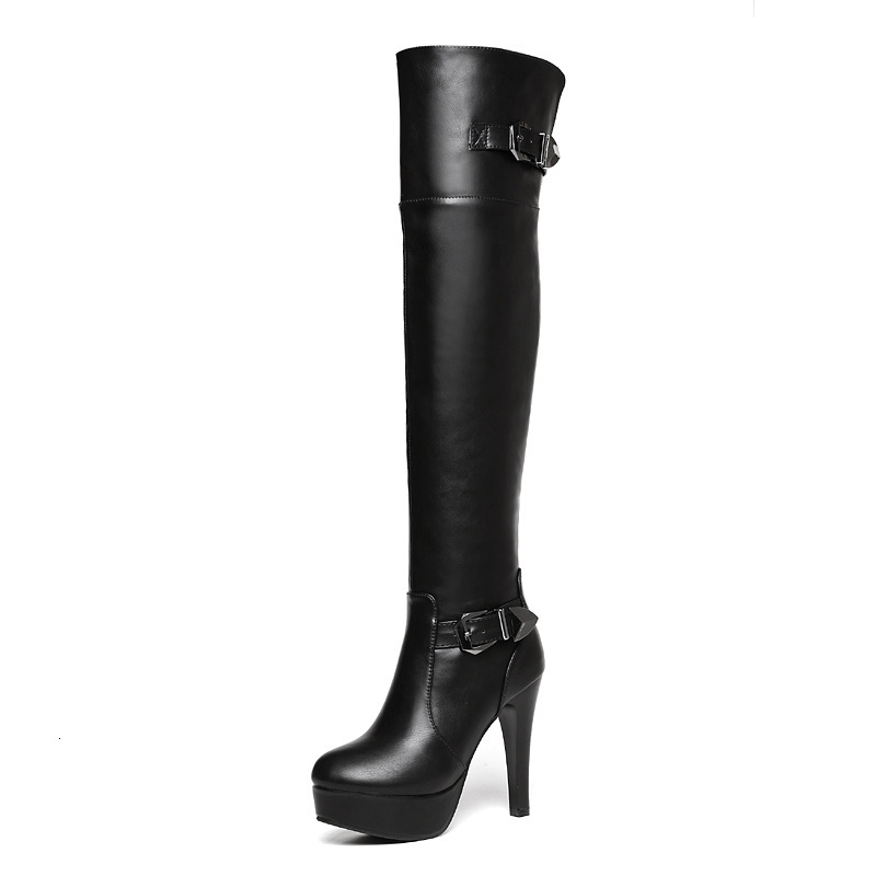 Slender And Slim Waterproof Platform Over Knee Long 2024 Early Spring Breeze High Heels Women's Boots